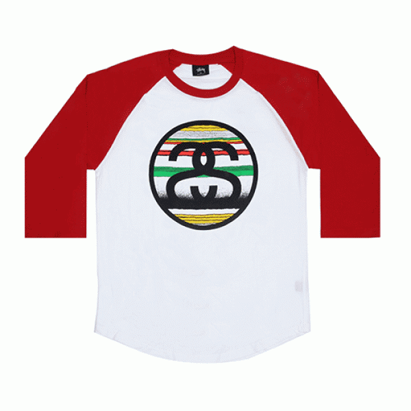 TOM TOM LINK RAGLAN - WHT/RED